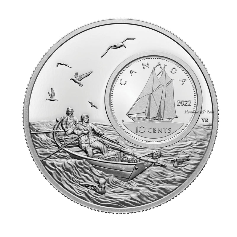 2022 Canada 10-cent The Bigger Picture - Bluenose 5oz Fine Silver