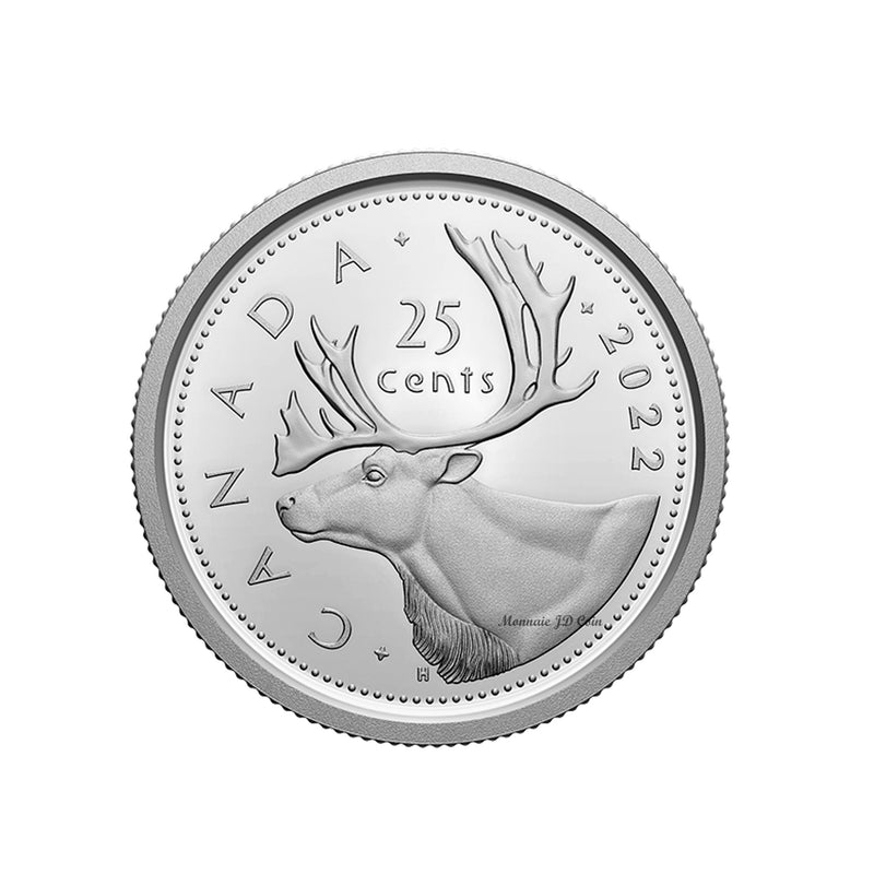 2022 Canada 25 Cent Proof 99.99% Fine Silver Coin From Mint Set