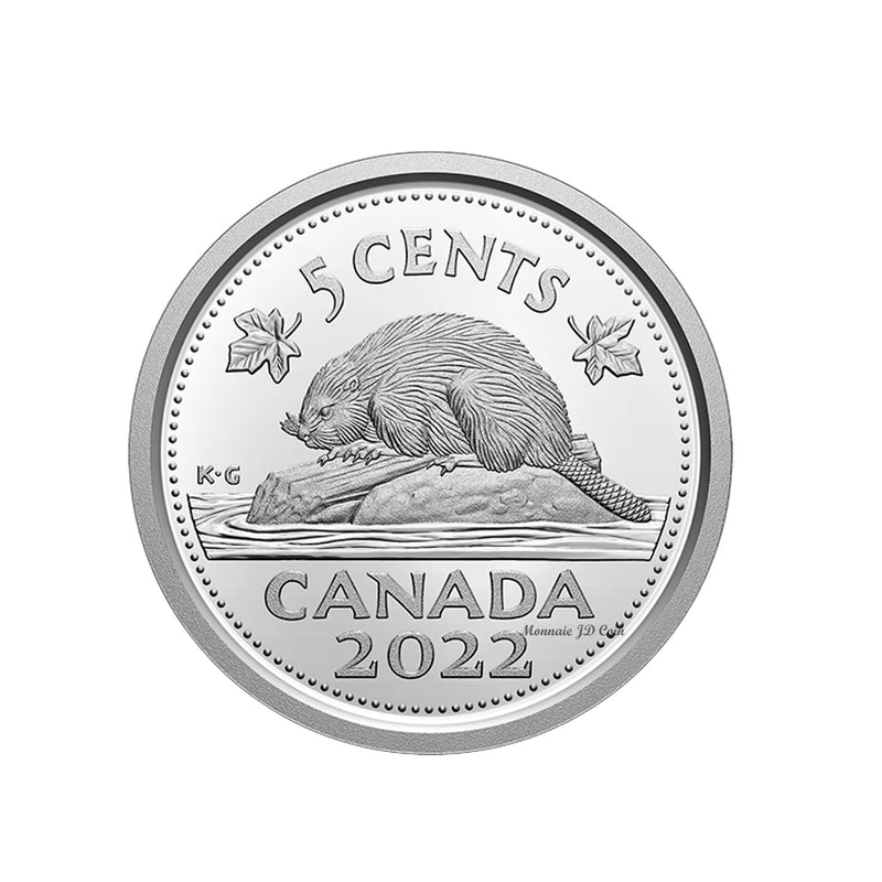 2022 Canada 5 Cent Proof 99.99% Fine Silver Coin