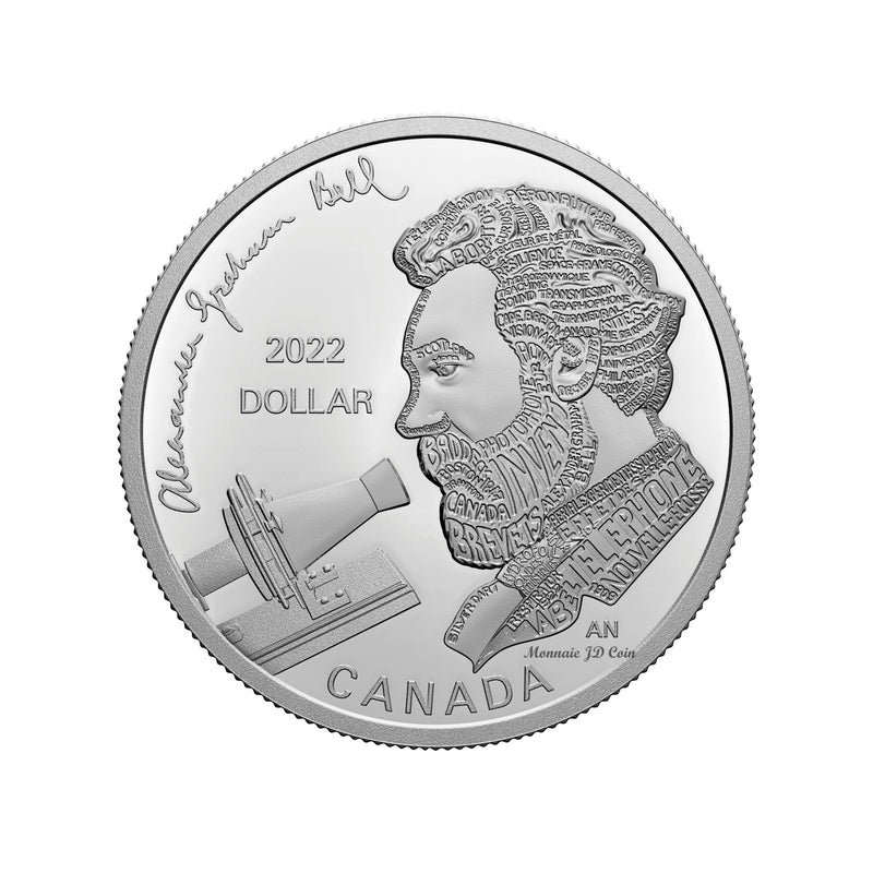 2022 Canada Alexander Graham Bell Proof Fine Silver Dollar (No Tax)