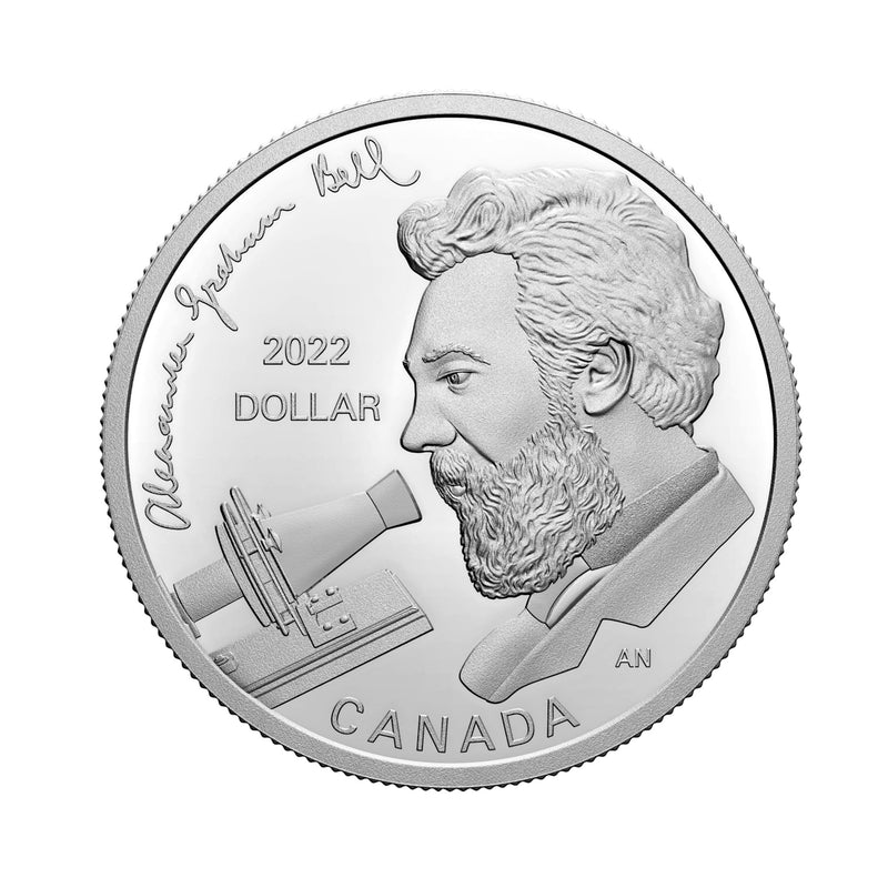 2022 Canada Dollar Special Edition Alexander Graham Bell Great Invertor Proof Silver In Square Capsule (No Tax)