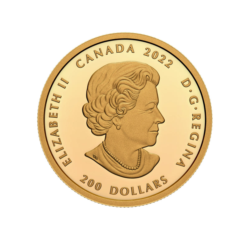 2022 Canada $200 Purely Brilliant: Forevermark Black Label Cushion UHR Pure Gold Coin