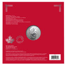 2022 Canada $5 Year of the Tiger Treasured Silver Maple Leaf 1oz. Fine Silver Coin