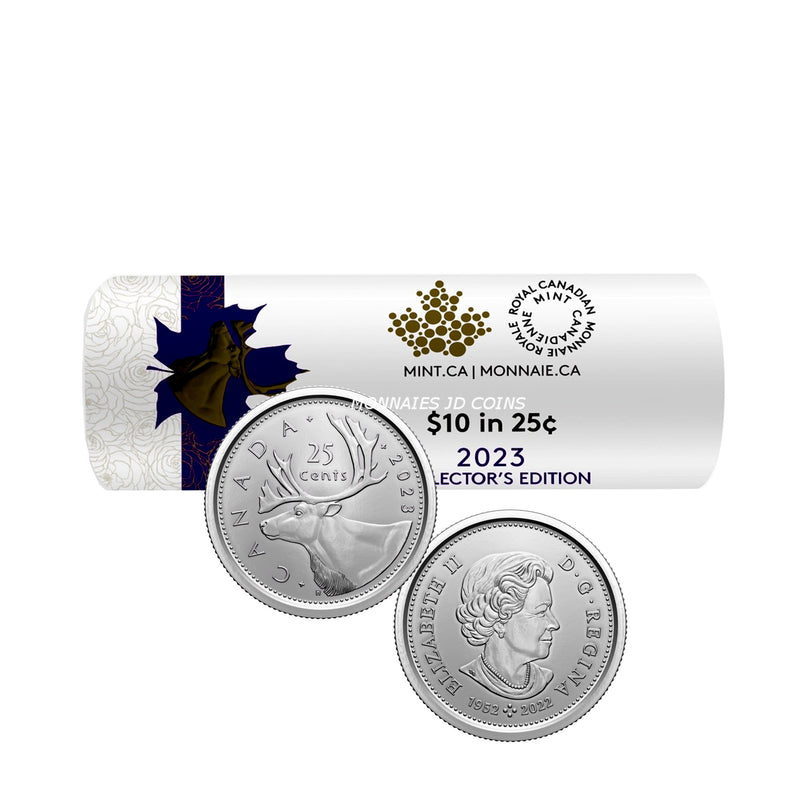 2023 QE II Collector's Edition Canada 1 Roll 25 Cent Special Wrap Roll