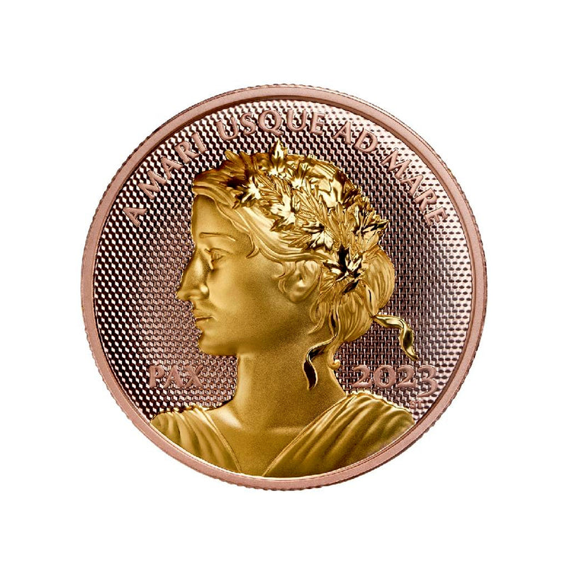 2023 Canada $200 Peace Dollar Rose Gold Plated Pure Gold Coin