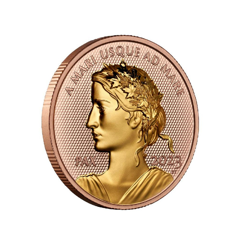 2023 Canada $200 Peace Dollar Rose Gold Plated Pure Gold Coin