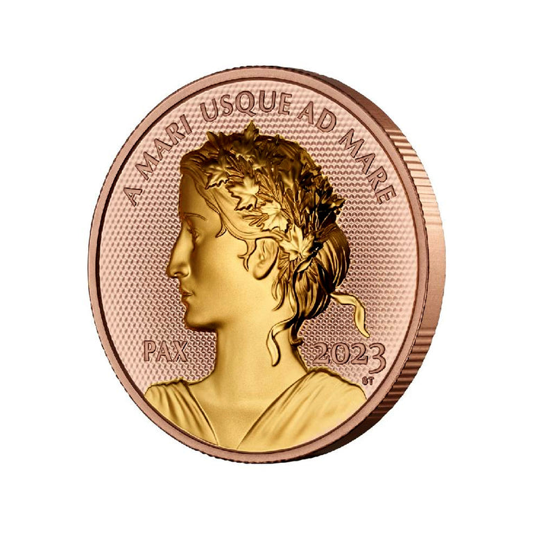 2023 Canada $200 Peace Dollar Rose Gold Plated Pure Gold Coin