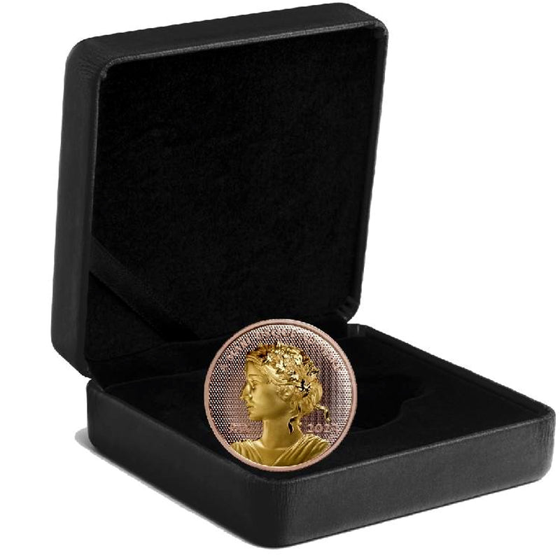 2023 Canada $200 Peace Dollar Rose Gold Plated Pure Gold Coin