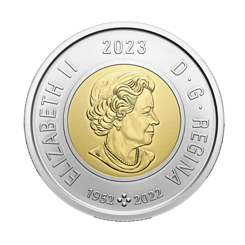 2023 Canada $2 1952-2022 Quenn Elizabeth II Coin Brillant Uncirculated MS-63