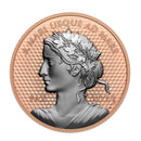 2023 Canada $50 Peace Dollar Rose Gold Plated Fine Silver Coin