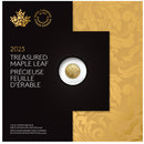 2023 Canada $5 Treasured Gold Maple Leaf 1/10oz 99.99% Pure Gold Coin