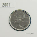 2001P Canada 25 Cents Proof Like From Set