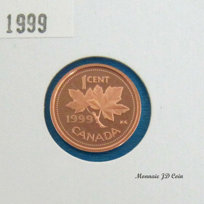 1999 Canada 1 Cent Proof Ultra Heavy Cameo