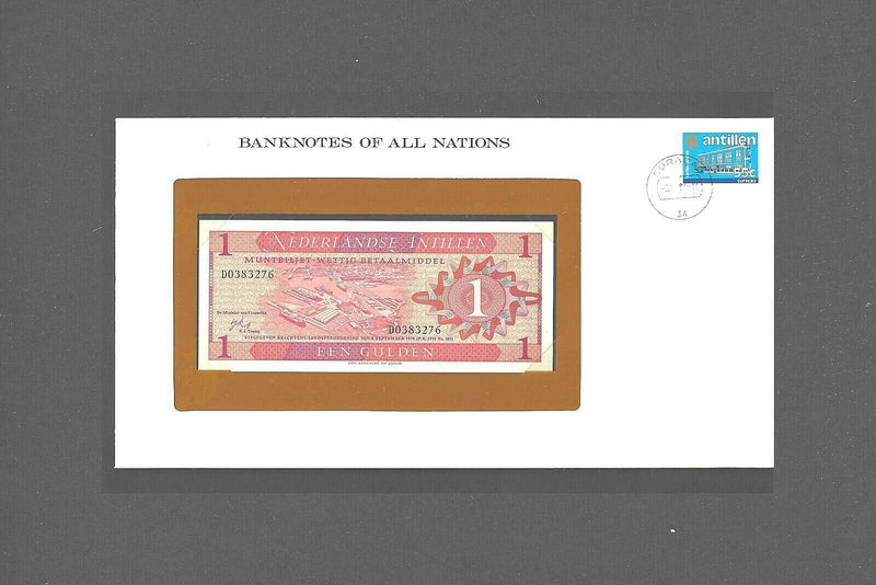1970 Netherlands Antilles Banknote Of All Nations 1Gulden F. Mint GEM Unc V-29