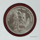 1975 Canada North Bay Ontario 50th Anniversary Indian Pioneer Trade Dollar W15