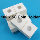 5 Cents 2x2 Cardboard Coin Holder - Pack of 100