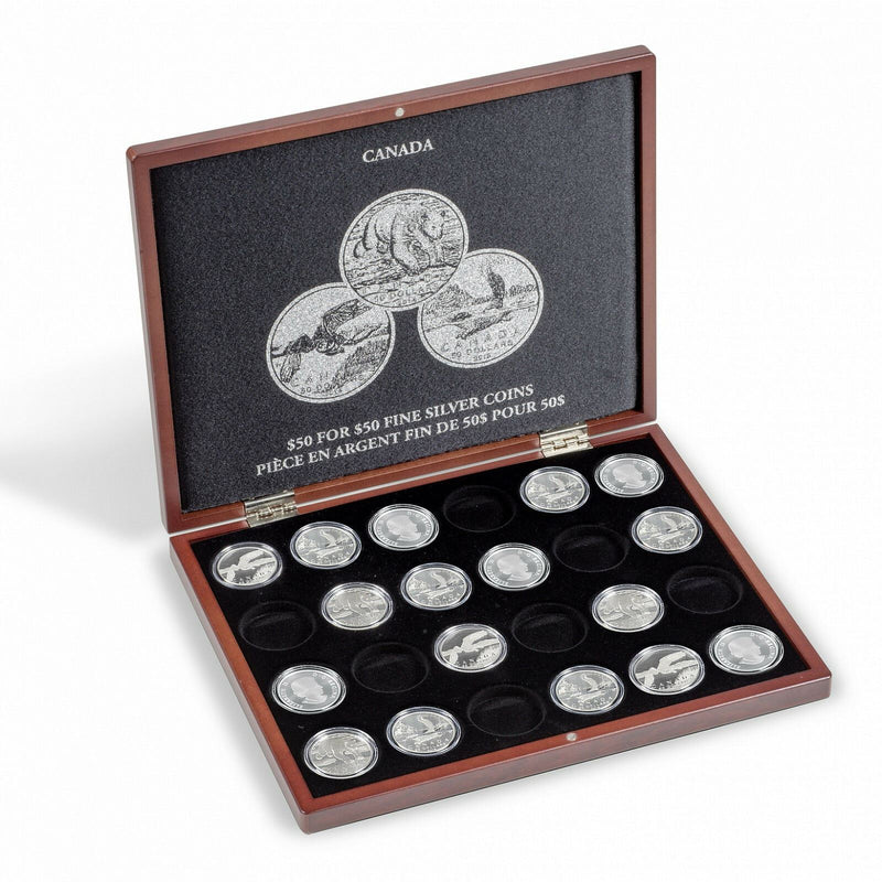 Presentation Case For 24 Canadian "$50 For $50" Silver Coins