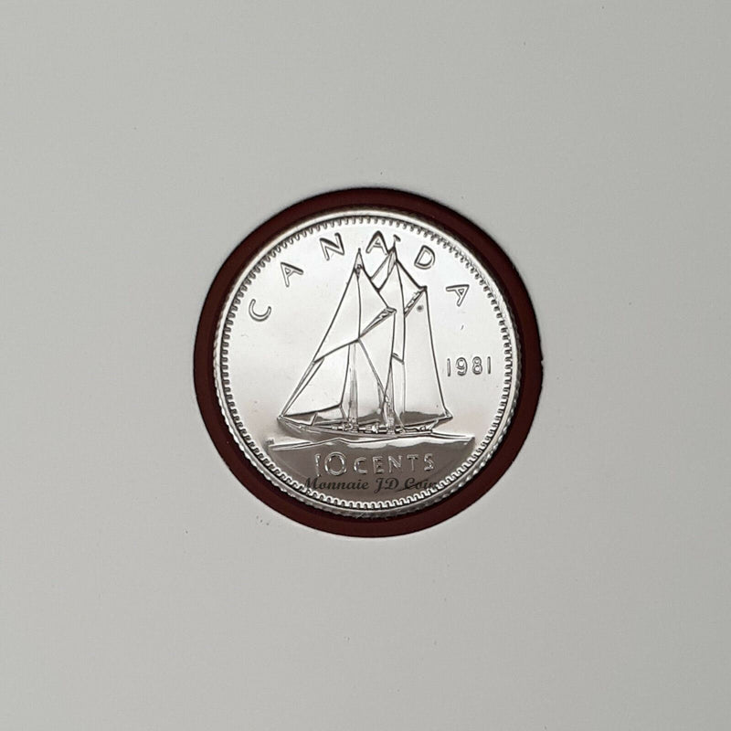 1981 Canada 10 Cents Specimen