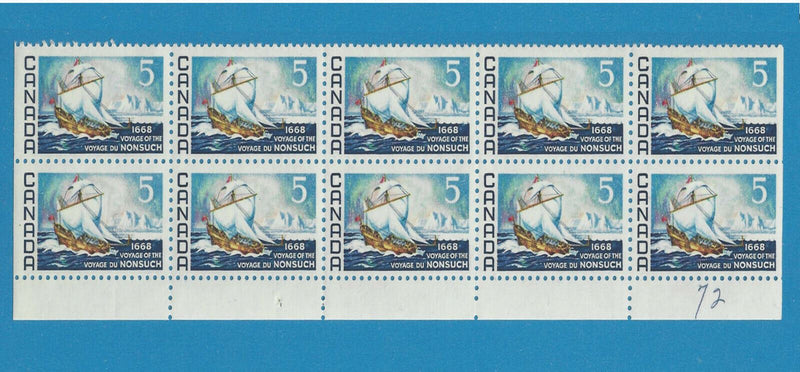 1968 Canada 5 Cent Stamp 1668 Voyage Of The Nonsuch Scott