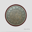 1888 Canada Rare Error Die Clash Large 1 Cent Coin XF (BC1)