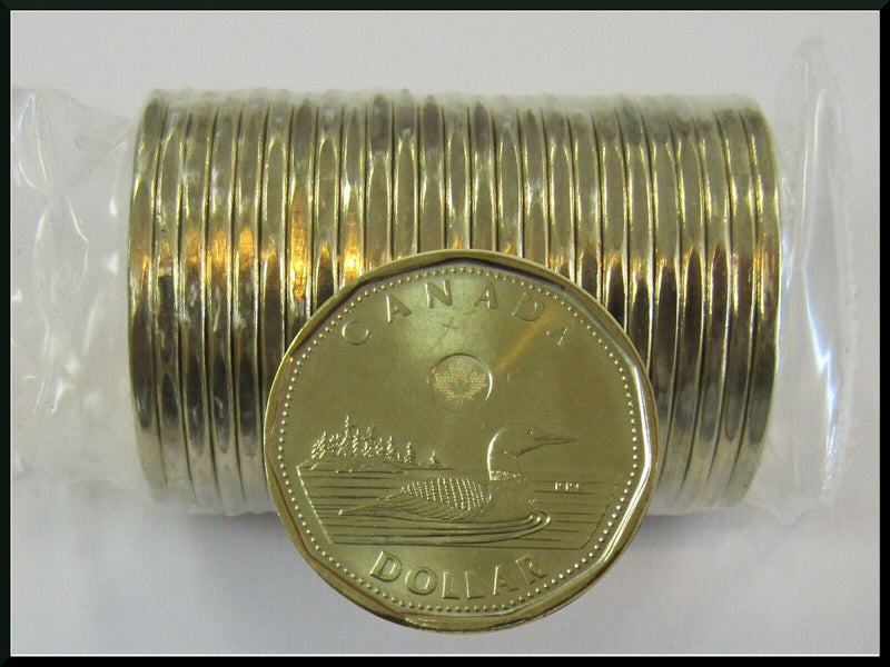 2013 Canada Loon Dollar Roll 25 Coins Sealed Original