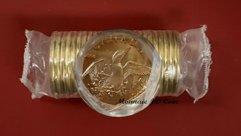 2008 Canada Lucky Loon Dollar Roll 25 Coins Sealed Original