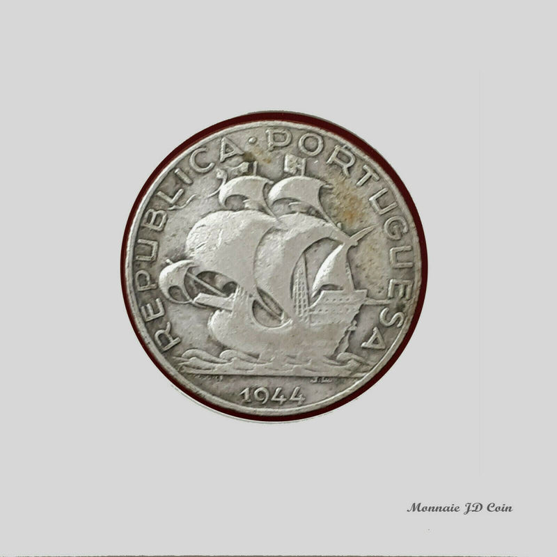 1944y. 2.5 Silver Dollar Republica Protuguesa Coin (BC15)