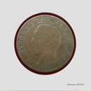 1855 B 5 Centimes France Napoleon III Coin (BX80)