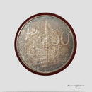 1958 Belgium 50 Francs Silver World's Fair Belgen Coin (BX100)