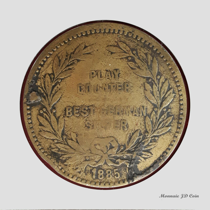 1885 German Token Silver RARE Victoria Empress Coin