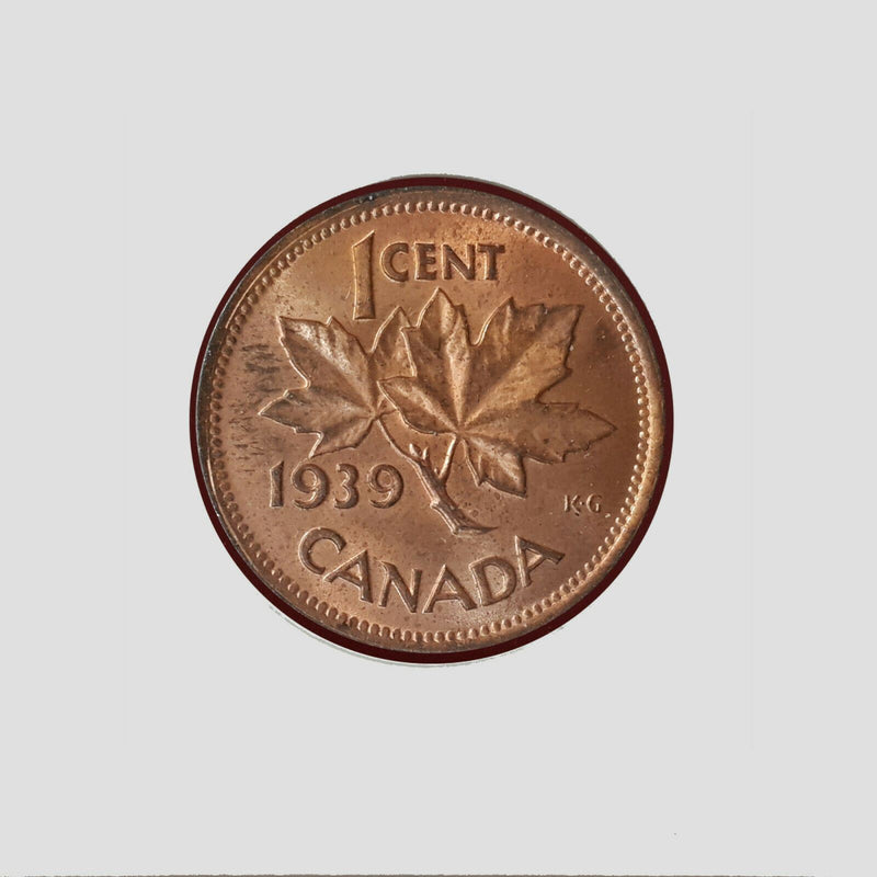 1939 Canada 1 Cent Red CH / UNC (BX154)