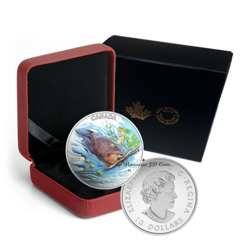 2017 Canada $10 Iconic Canada The Beaver Fine Silver Coin
