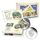 2015 Niue $2 Disney 1 OZ 999 Silver Season's Greetings Classic Coin
