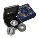 2017 Perth Mint Australia Dragon & Pearl 1 OZ Silver Antiqued Coin (188)