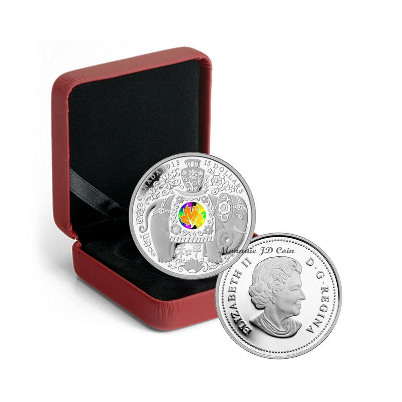 2013 Canada $15 Hologram Maple Of Peace Fine Silver Coin .9999% Original Mint