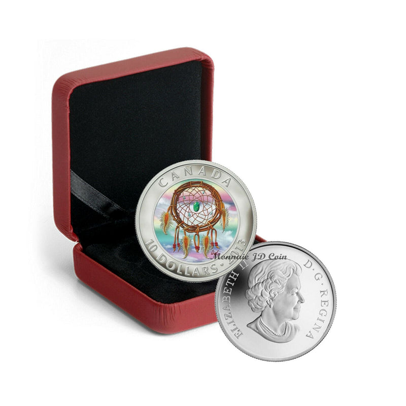 2013 Canada $10 Dreamcatcher Hologram1/2oz Fine Silver Coin .9999% Original Mint
