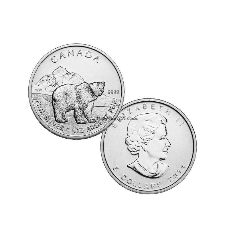 2012 Canada 5$ 1oz 99.99%Fine Silver Coin Wildlife Serie Wildlike