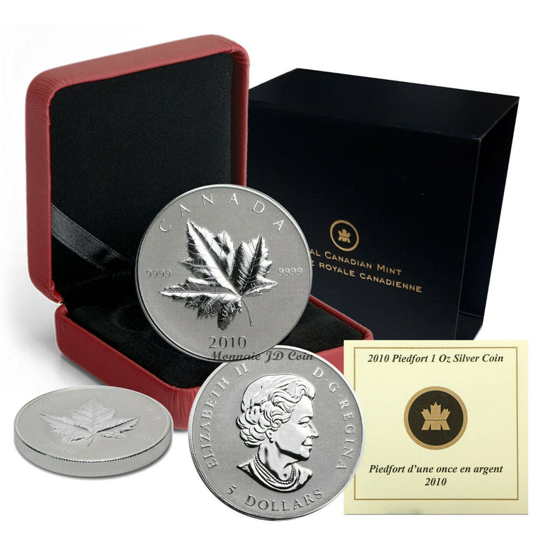 2010 Canada 5$ Piedfort Fine Silver Maple Leaf Specimen Original Mint