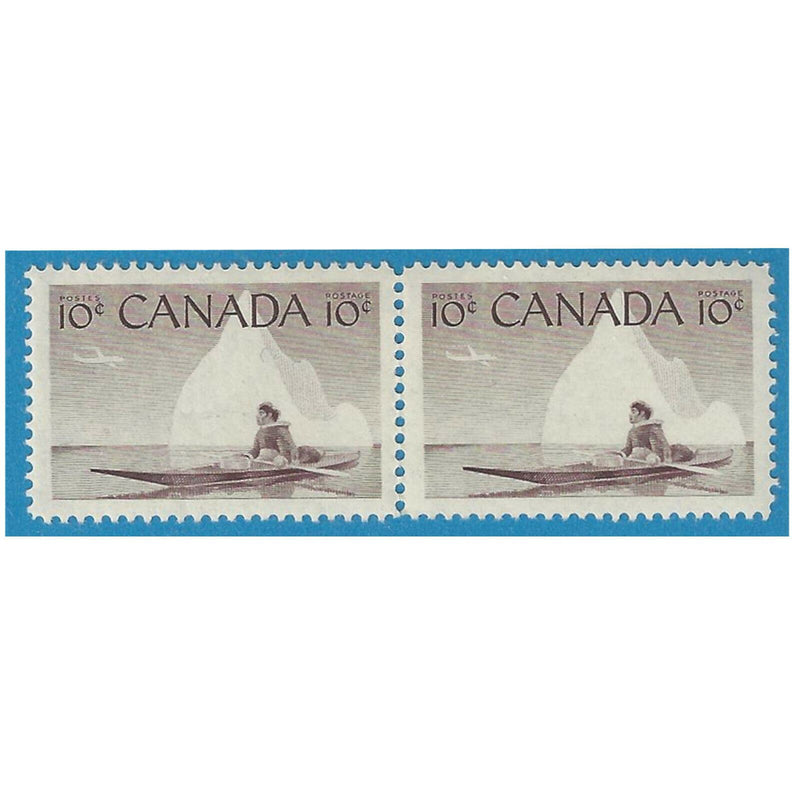 1955 Canada Stamp 10 Cent Eskimo Hunter Scott