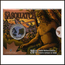 2011 Canada 25 Cents Mythical Creatures Sasquatch