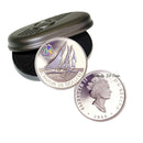 2000 Canada $20 Transportation,Sea And Rail Series-The Bluenose Sterling Silver Coin