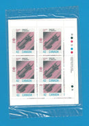 1987 Canada 42 Cent Stamps 1988 Olympic Winter Games Scott*1131 4 x Corners Seal