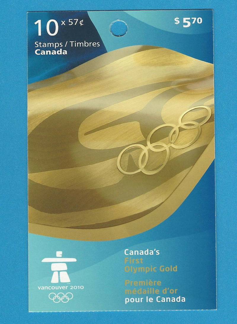 Canada Stamps 2010 57 Cent Scott* BK424 Canada Strikes Gold Booklet- 10