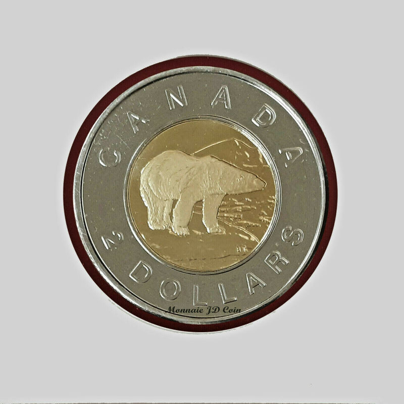 2002 Canada 2 Dollars Polar Bear Proof Like Coin