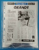 Pack of 5 Clear Sheets GRANDE 2C for Prooflike Set / Postcard 4 pockets