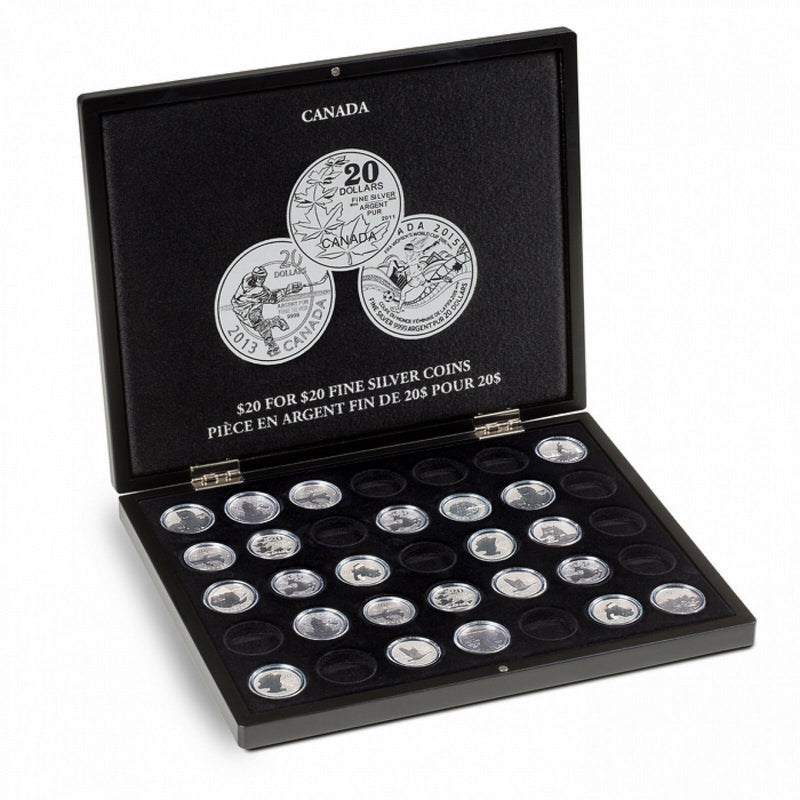 Presentation Case For 20 Canadian $20 for $20  Silver Coins