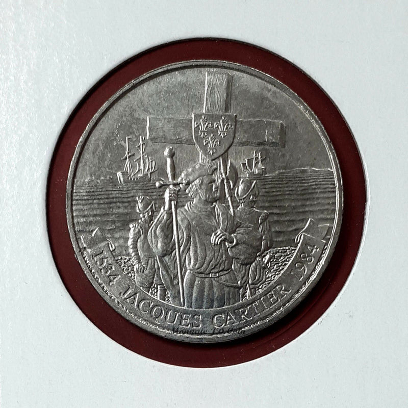 1984 "Jacques Cartier" Canada Nickel Dollar $1 Circulated Coin