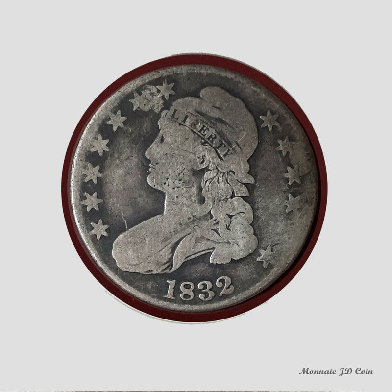1832 USA Philadelphia Mint Capped Bust Half Dollar 90% Silver Coins