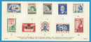 1956-1959 Canada History In Postage Stamps Series 3 Card Of 10 Stamps