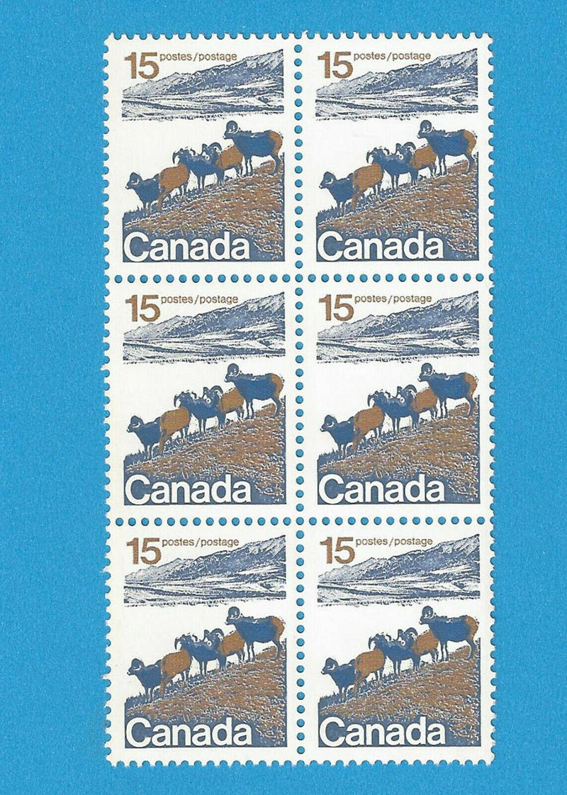1976 Canada 15 Cent Stamp Mountain Sheep Type 1 Scott
